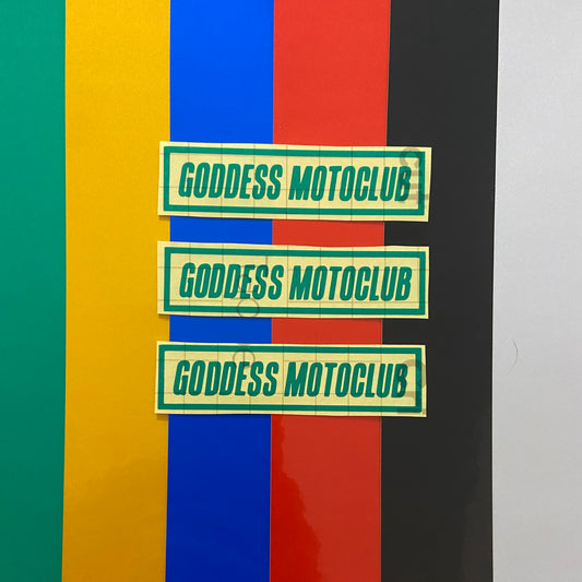 Goddess Motoclub Reflective Stickers