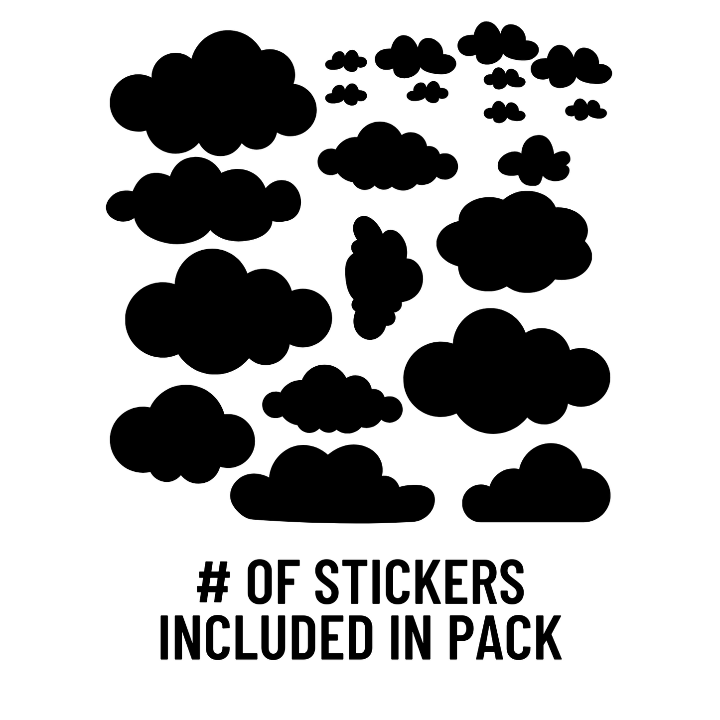 "In the Clouds" Reflective Vinyl Stickers